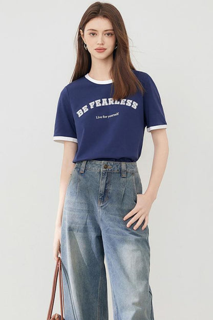 Modern Oversized Letter T-Shirt