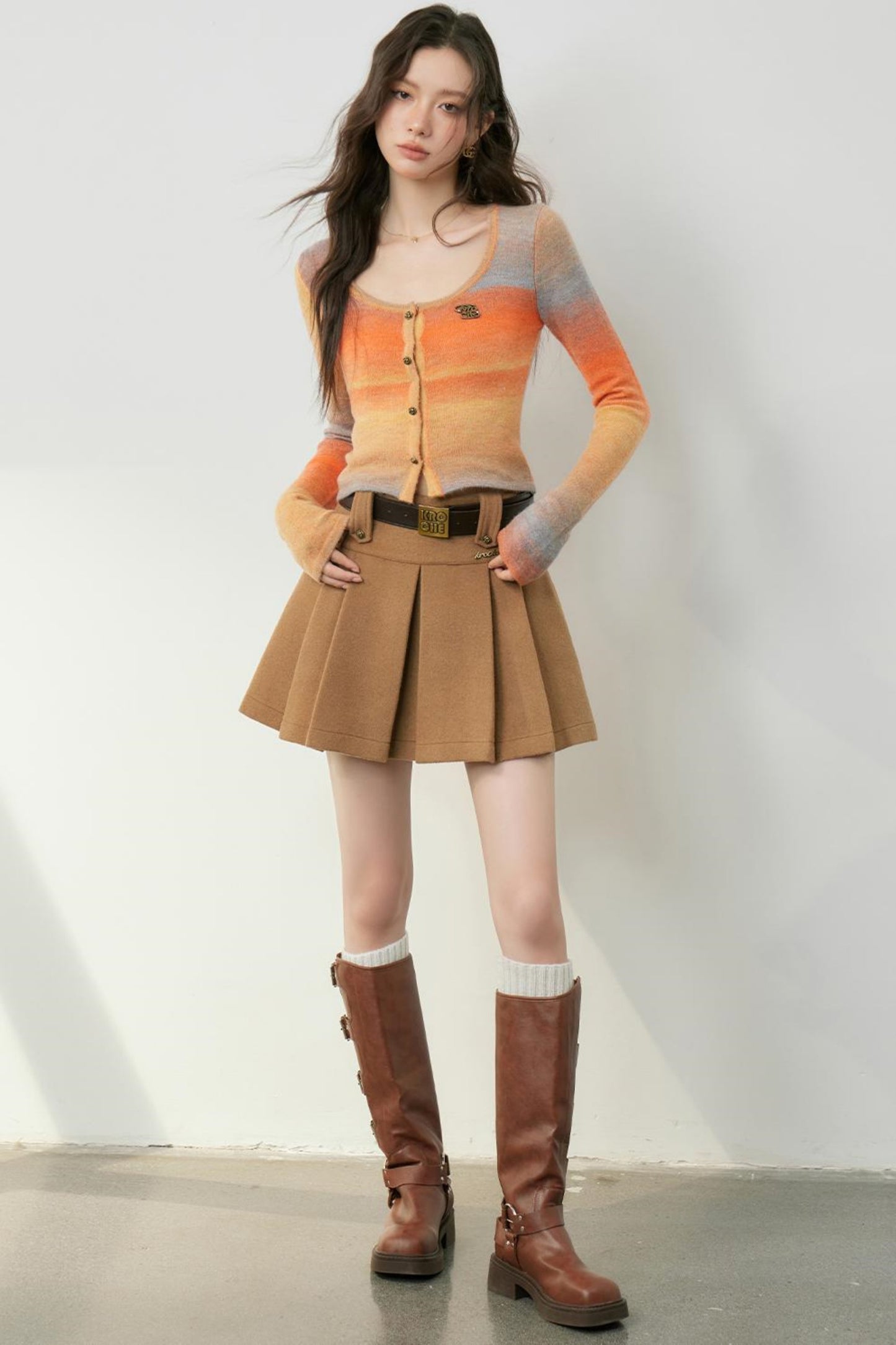 Vintage Style Ombre Knitwear Set-Up