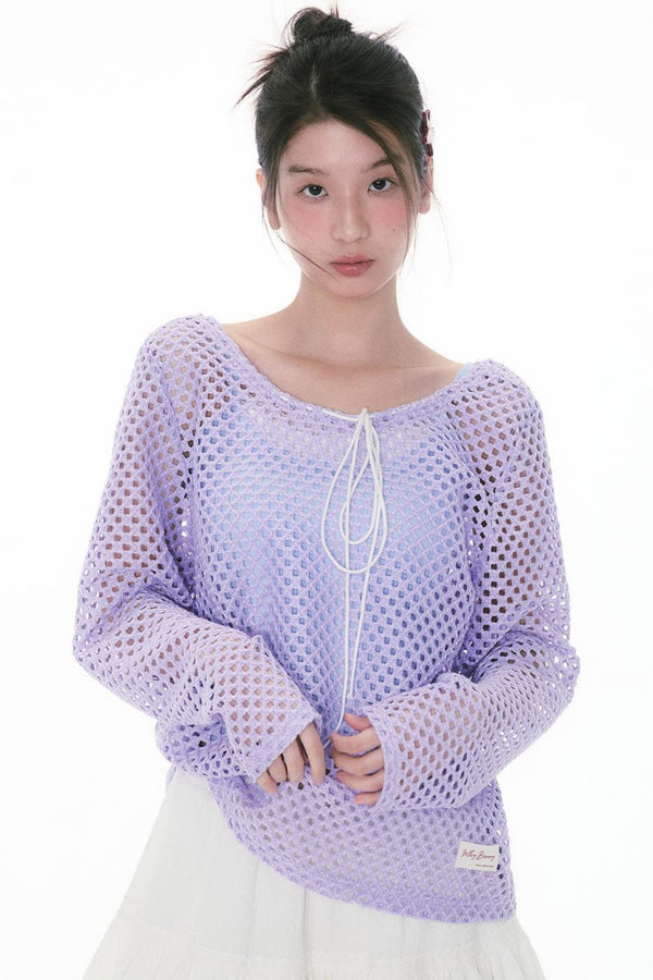 Lightweight Lace Long Sleeve Top