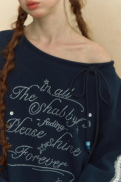 Slouchy One-Shoulder Sweater