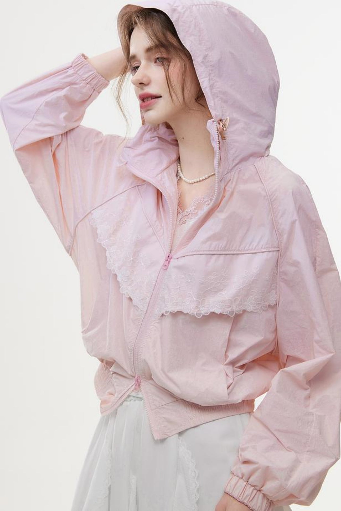 Lace Sun Hood Jacket