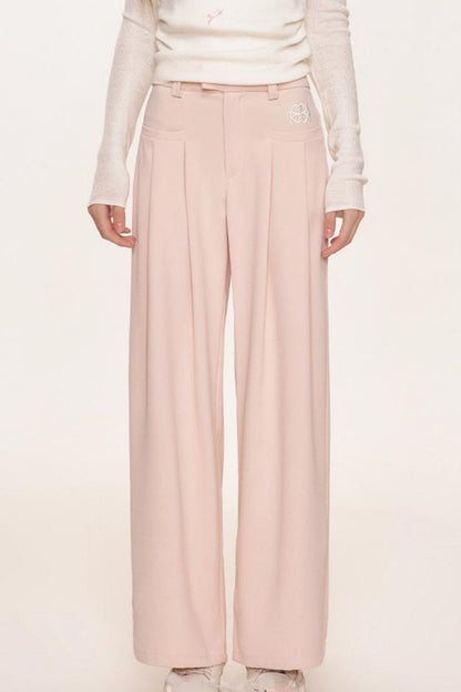 High-Waisted Wide-Leg Trousers