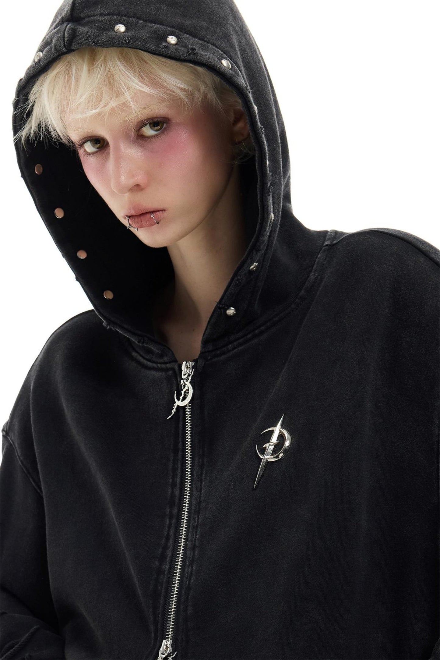 Studded Hole Hoodie