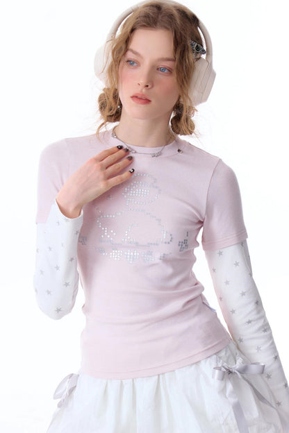 Retro Pixel Rabbit Tee