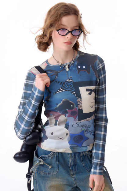 Retro Rabbit Print Tee