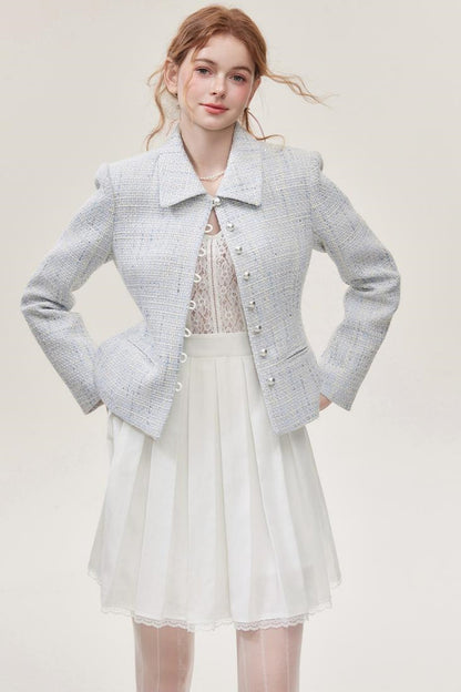 White Lace Mini Dress