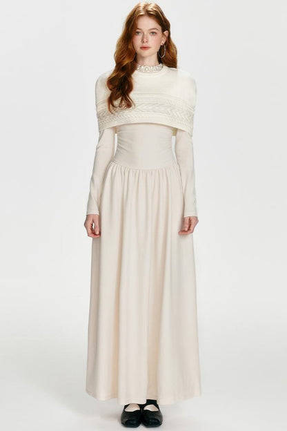 Chic Drawstring Maxi Dress Set-Up