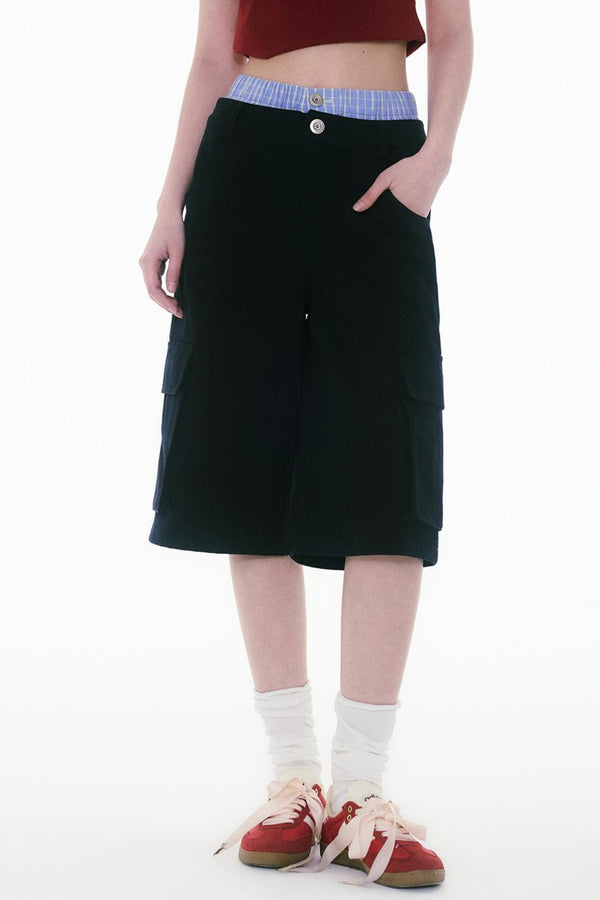 Mid Length Loose Wide Pants