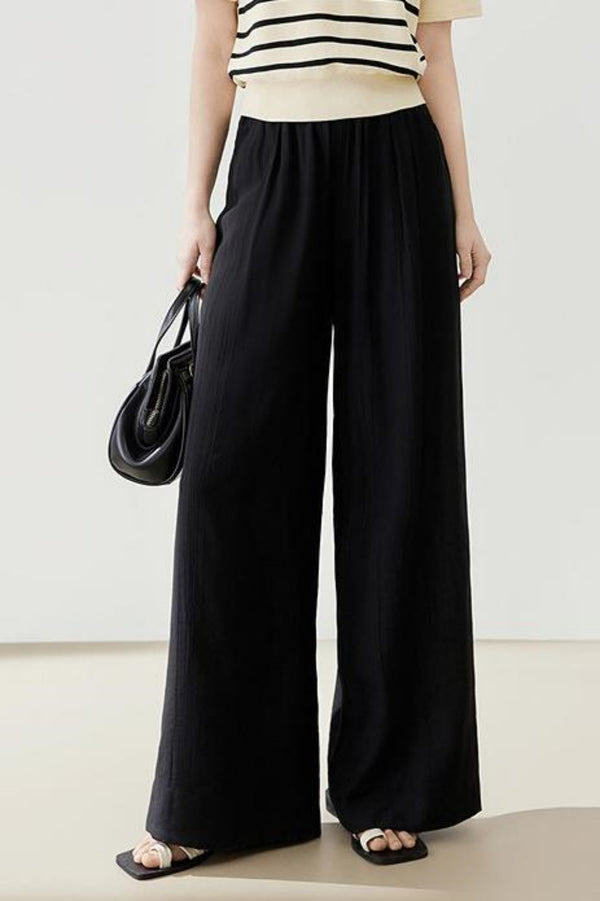 Loose Silhouette Mop Pants
