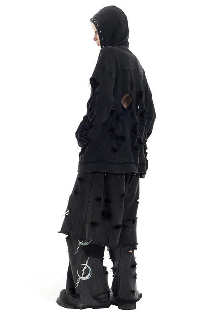 Studded Hole Hoodie