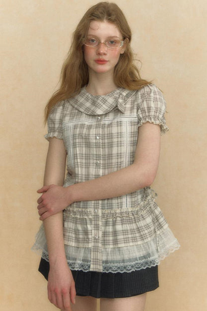 Puff Sleeve Vintage Blouse