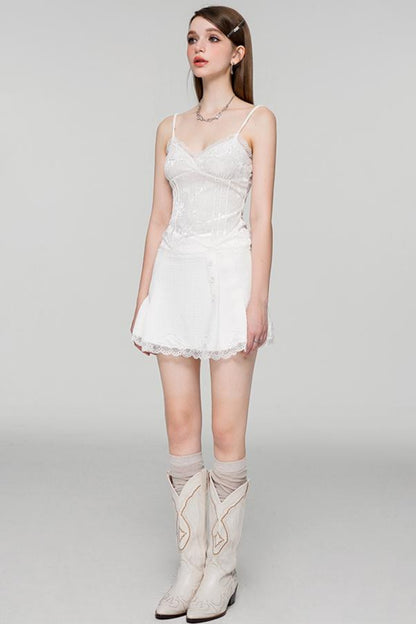 Lace Velvet Camisole Top