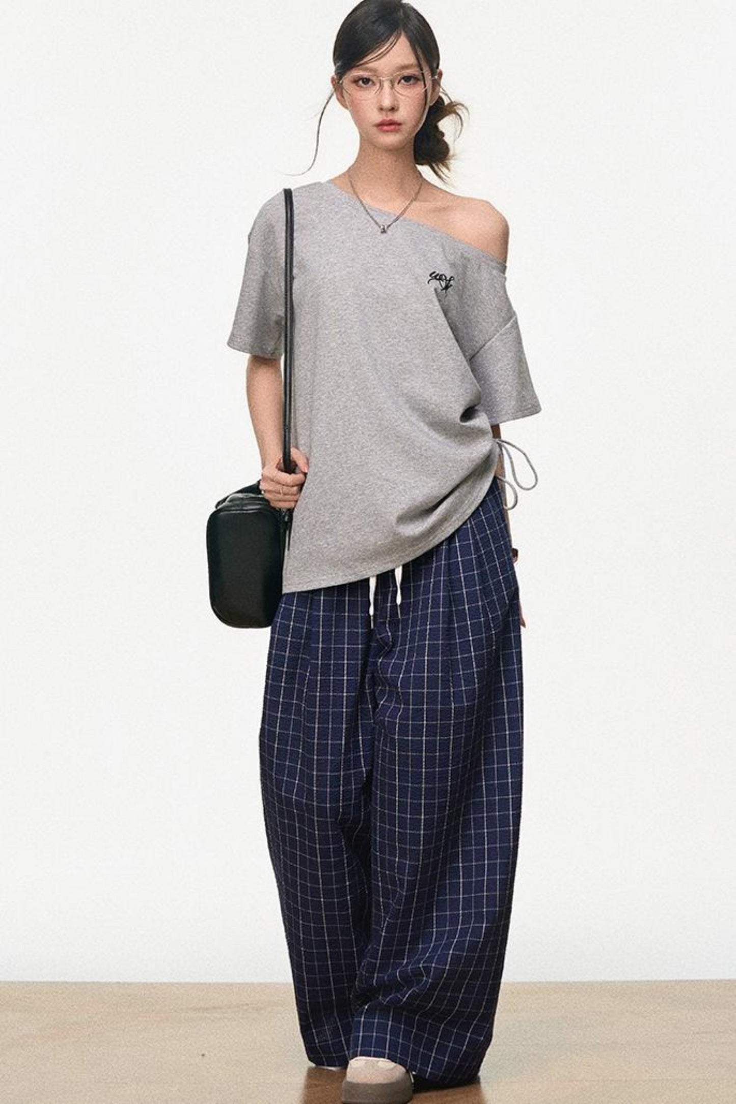 Tricolor Shoulder Top