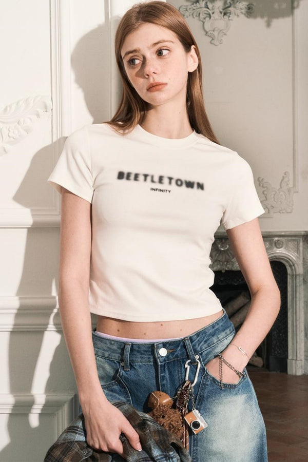 Summer Loose And Short Beetle Tee