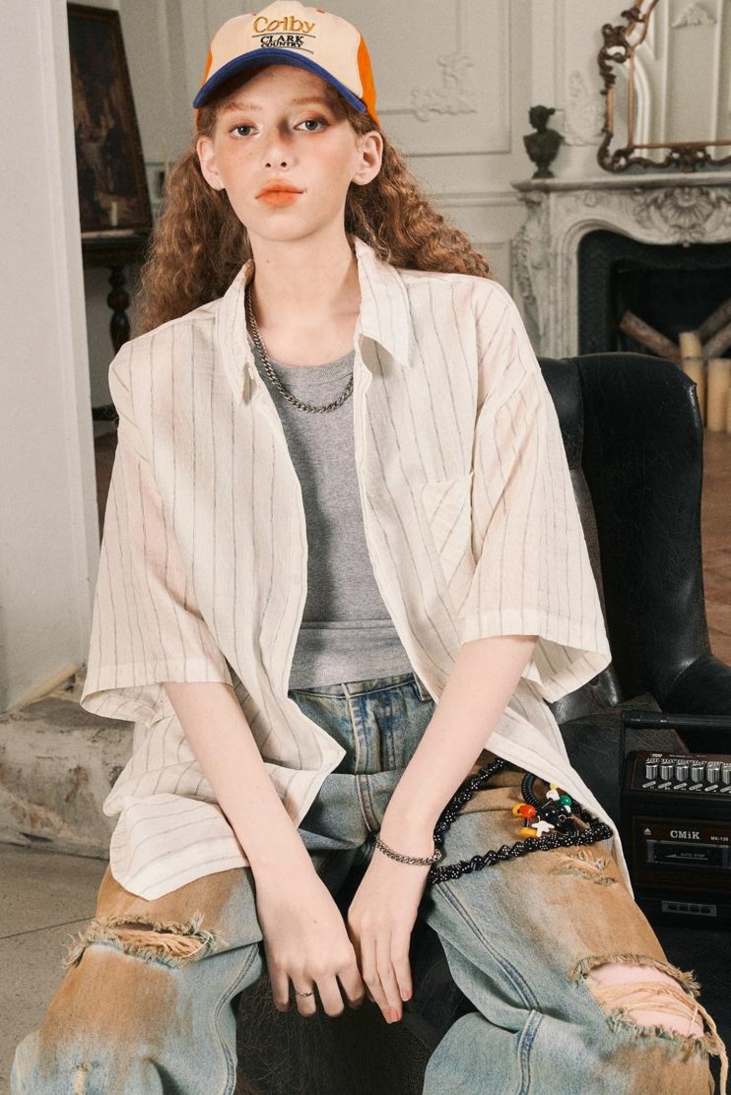 Striped Womens T-Shirt