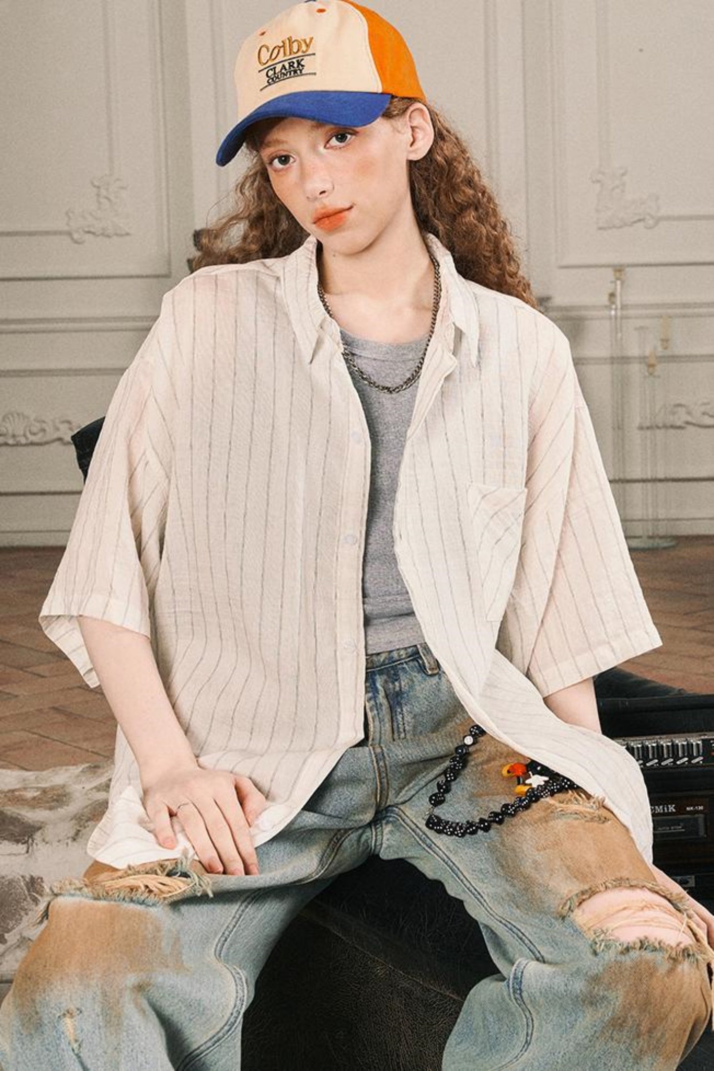 Striped Womens T-Shirt