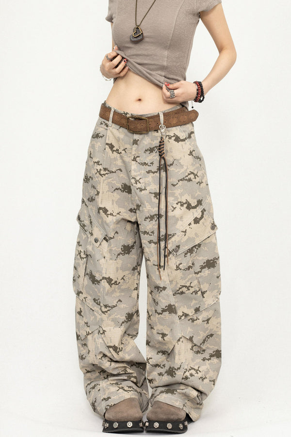Retro Camo Cargo Pants