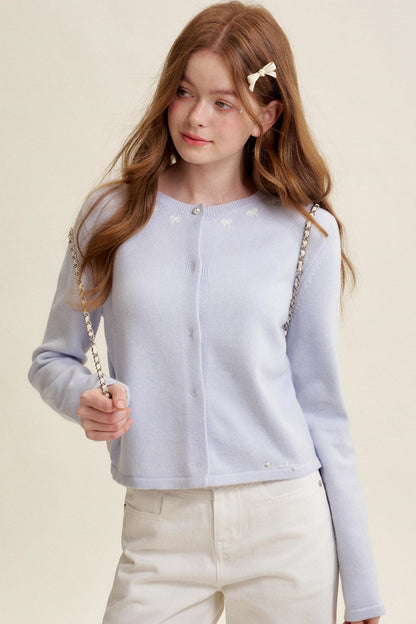 Pearl Button Knit Cardigan