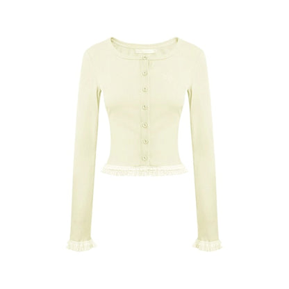 Flower Lace Cardigan Set-Up