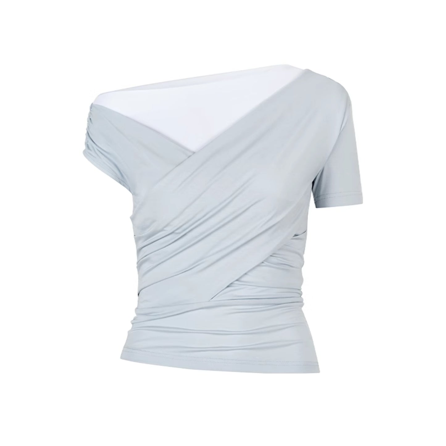 Chic Slant Shoulder Tee