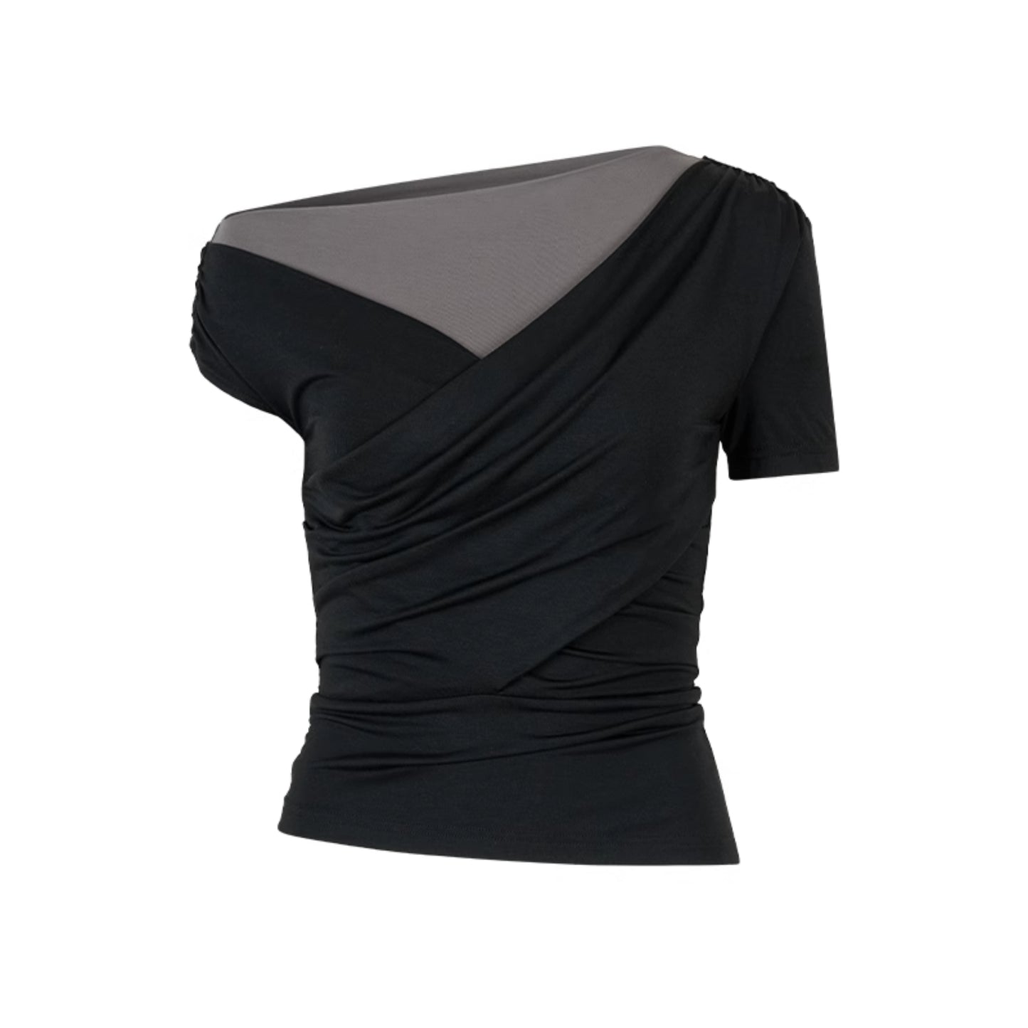 Chic Slant Shoulder Tee