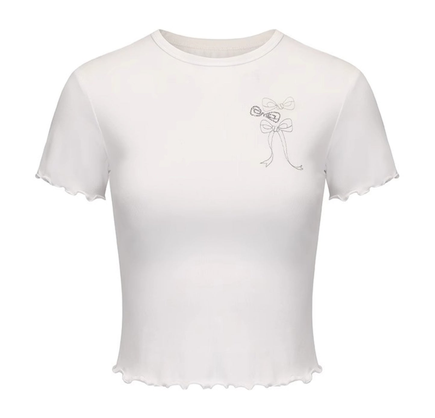 Lace Embroidered Slim Fit Top