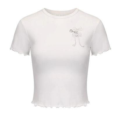 Lace Embroidered Slim Fit Top