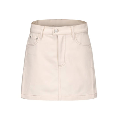 Embroidered A-line Duo Coat Skirt Set-Up