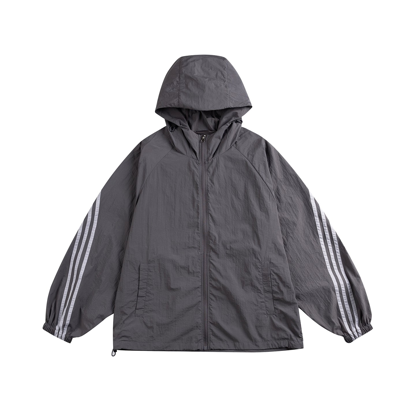 UV Shield Striped Hoodie Jacket