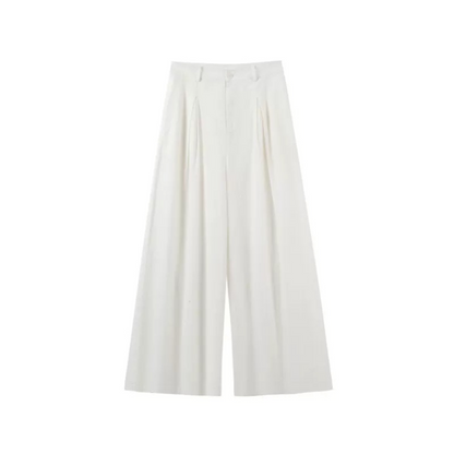 Linen Shirt Skirt Pants Set-Up