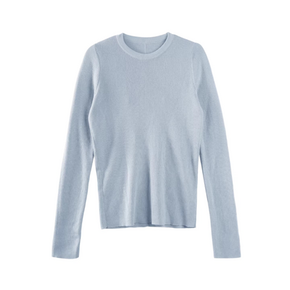 Mehrfarbiger Wollstrickpullover