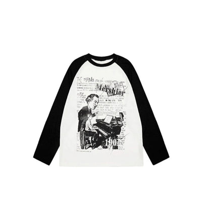 Retro Long-Sleeved T-Shirt