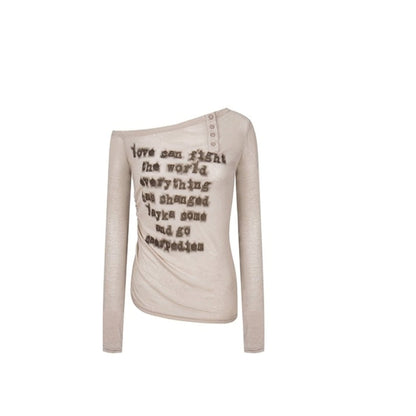 Casual Long Sleeve Slim Fit Top