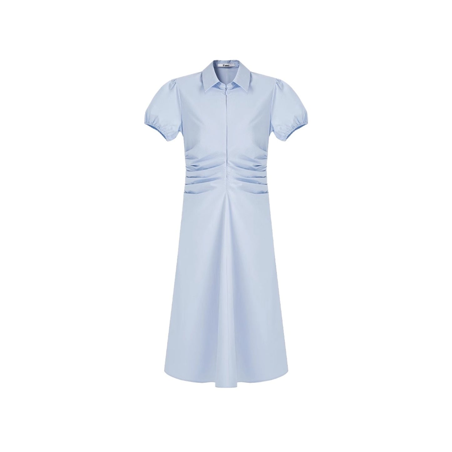 Summer Chic Pleated Bubble Sleeve Dress