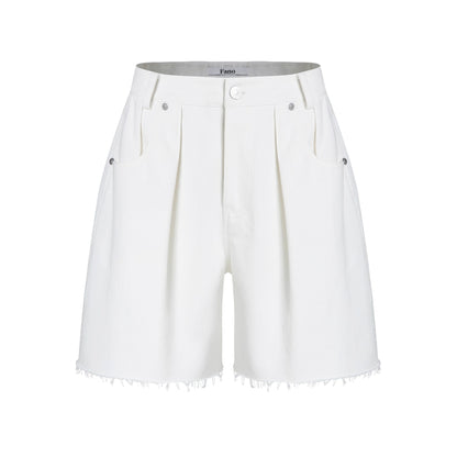 Luxury Pleated Bermuda Shorts
