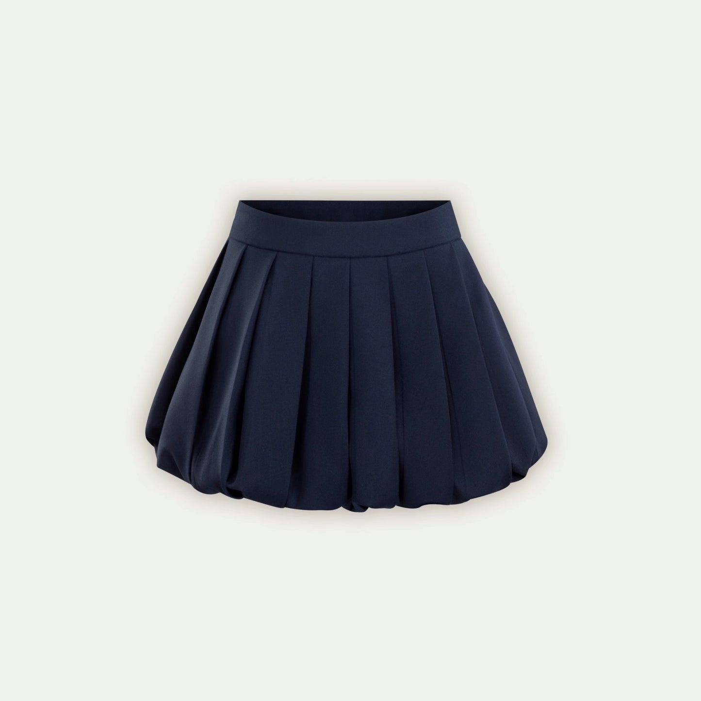 Pleated Navy Skirt