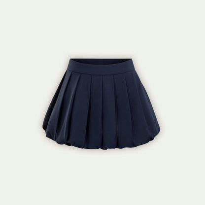 Pleated Navy Skirt