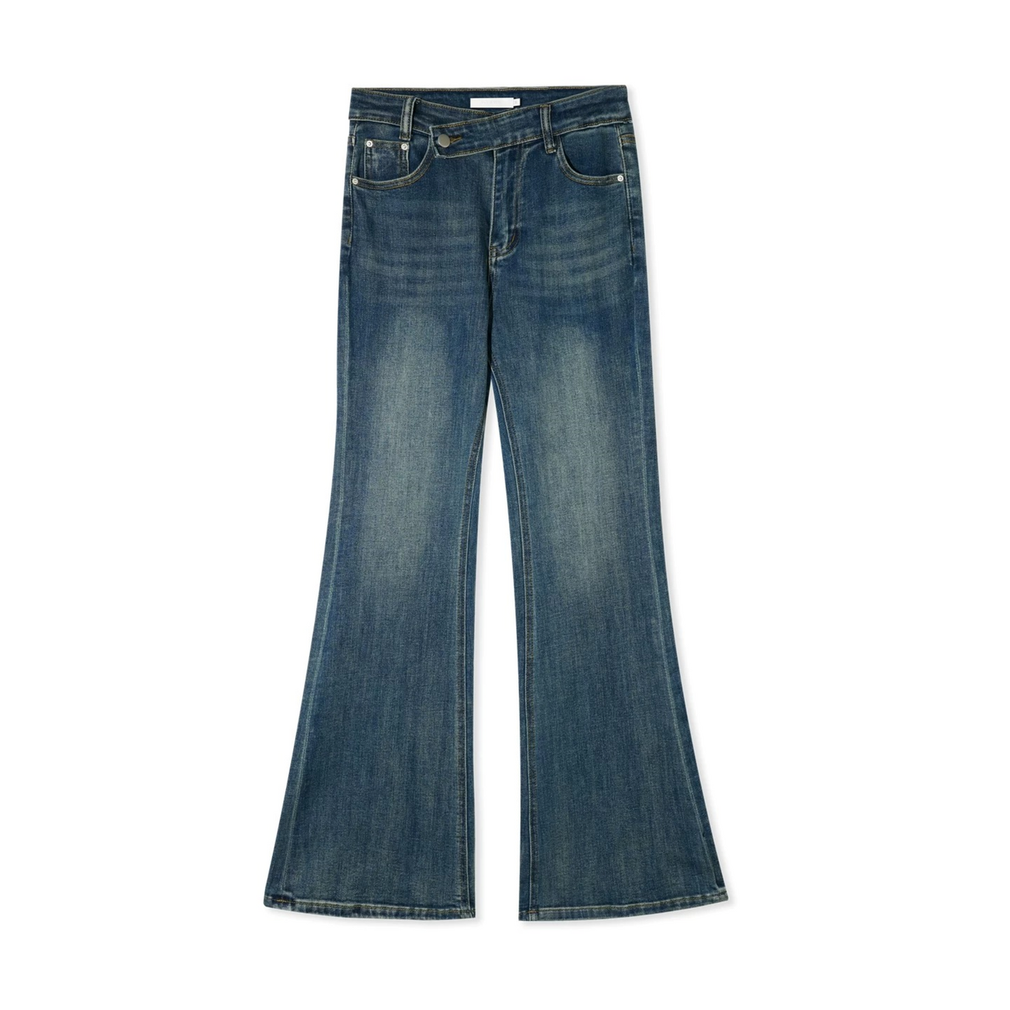 Asymmetrical Flare Jeans