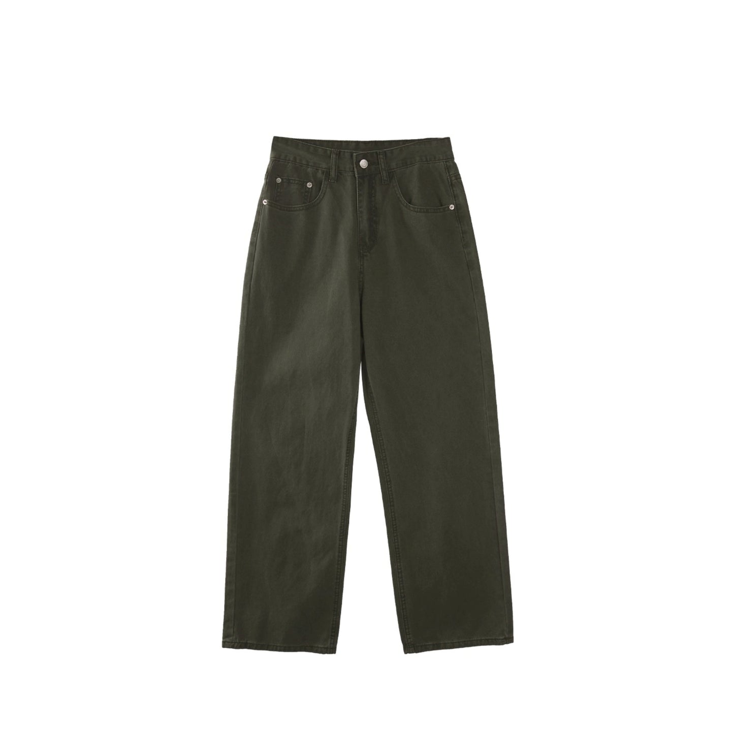 High-Waist Straight Jeans