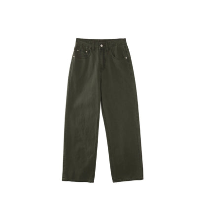 High-Waist Straight Jeans