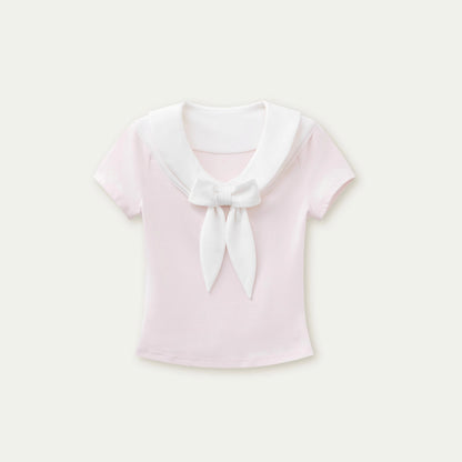 Versatile Bow Neck Tee