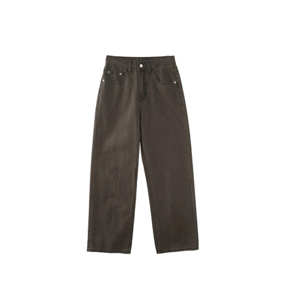 High-Waist Straight Jeans