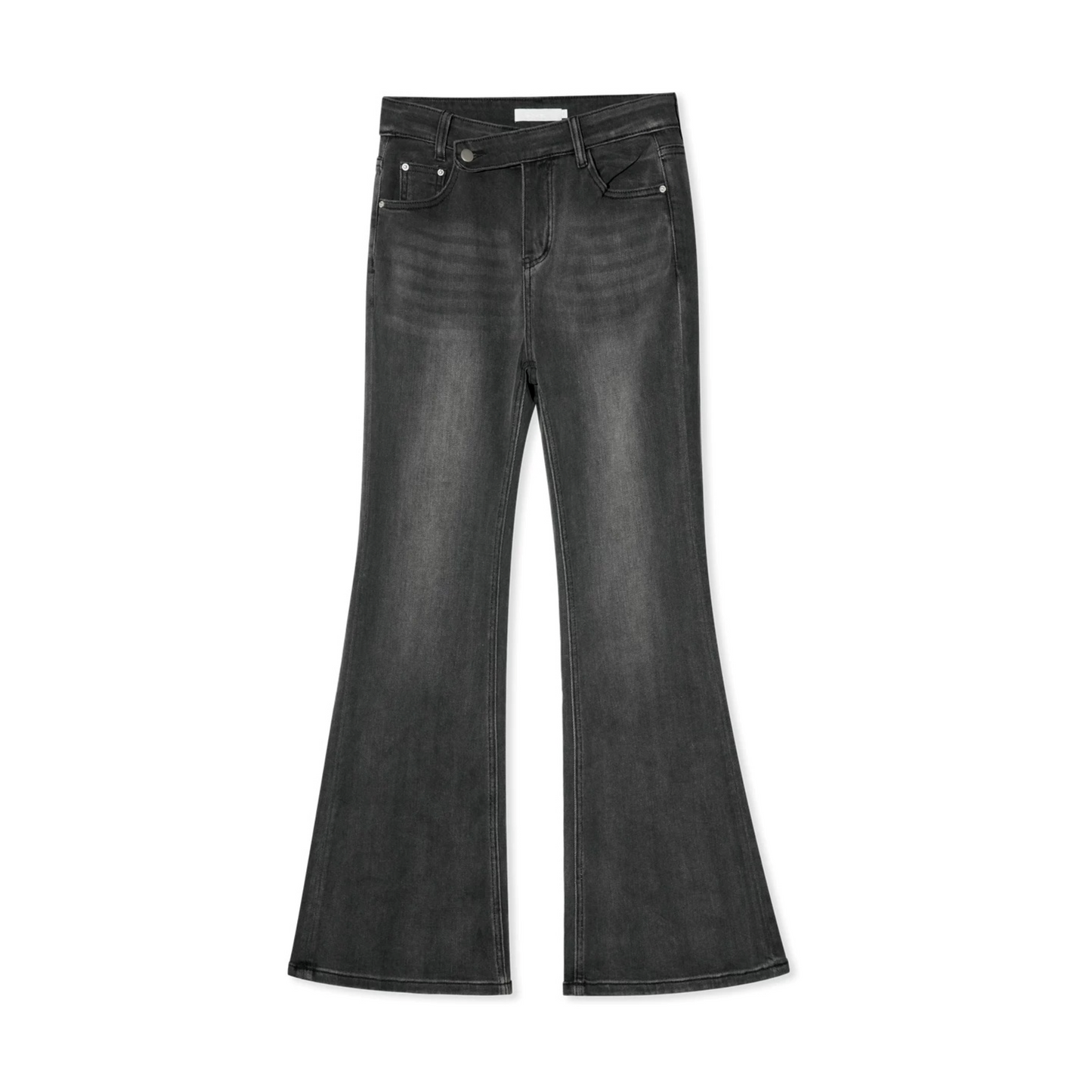 Asymmetrical Flare Jeans