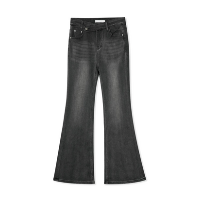 Asymmetrical Flare Jeans