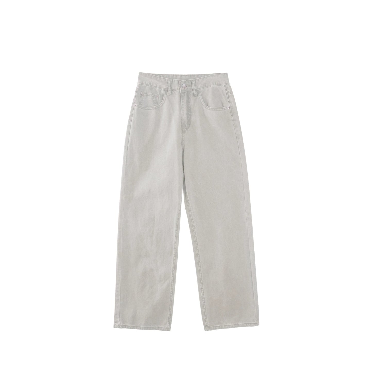 High-Waist Straight Jeans