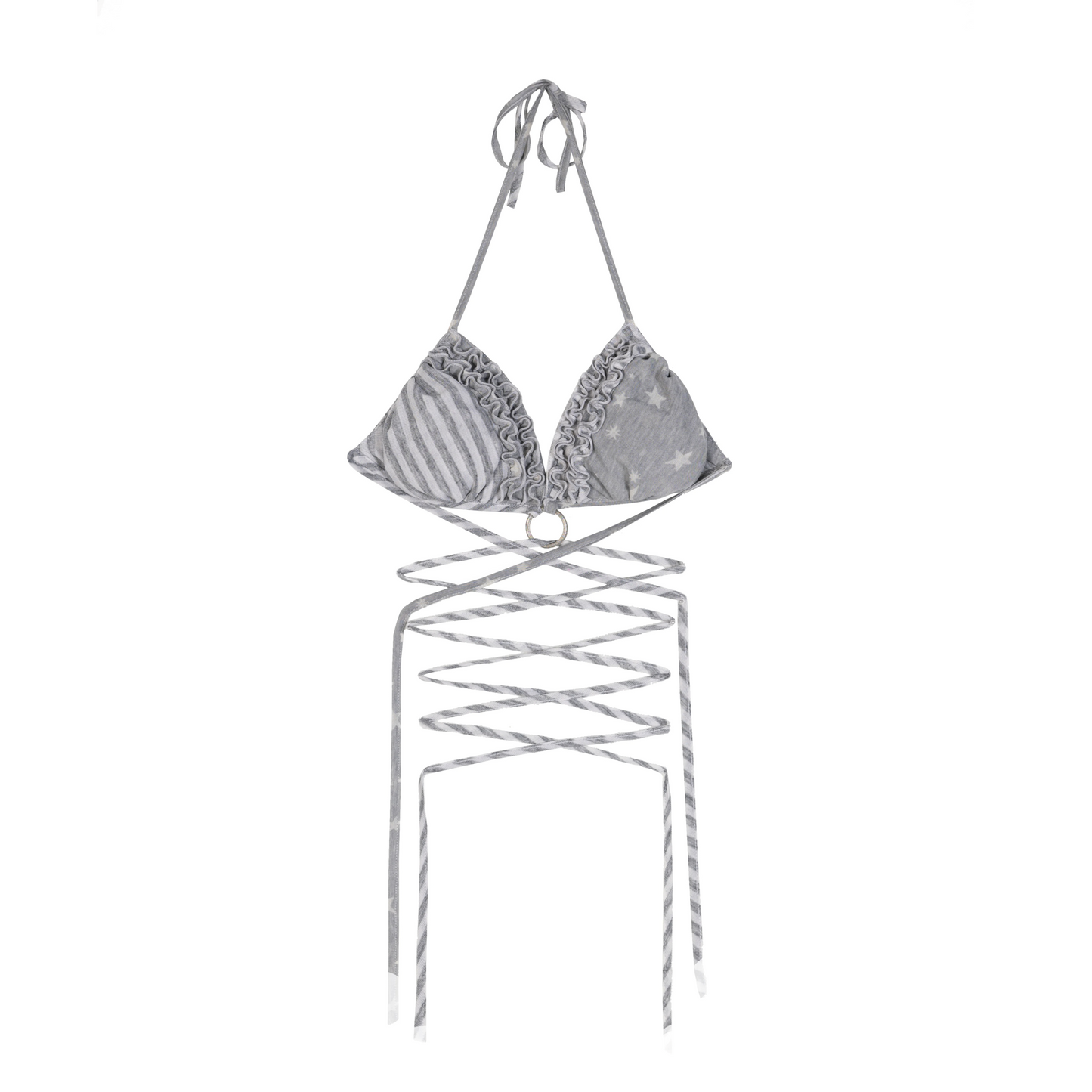 Wrinkled Ruffled Bikini