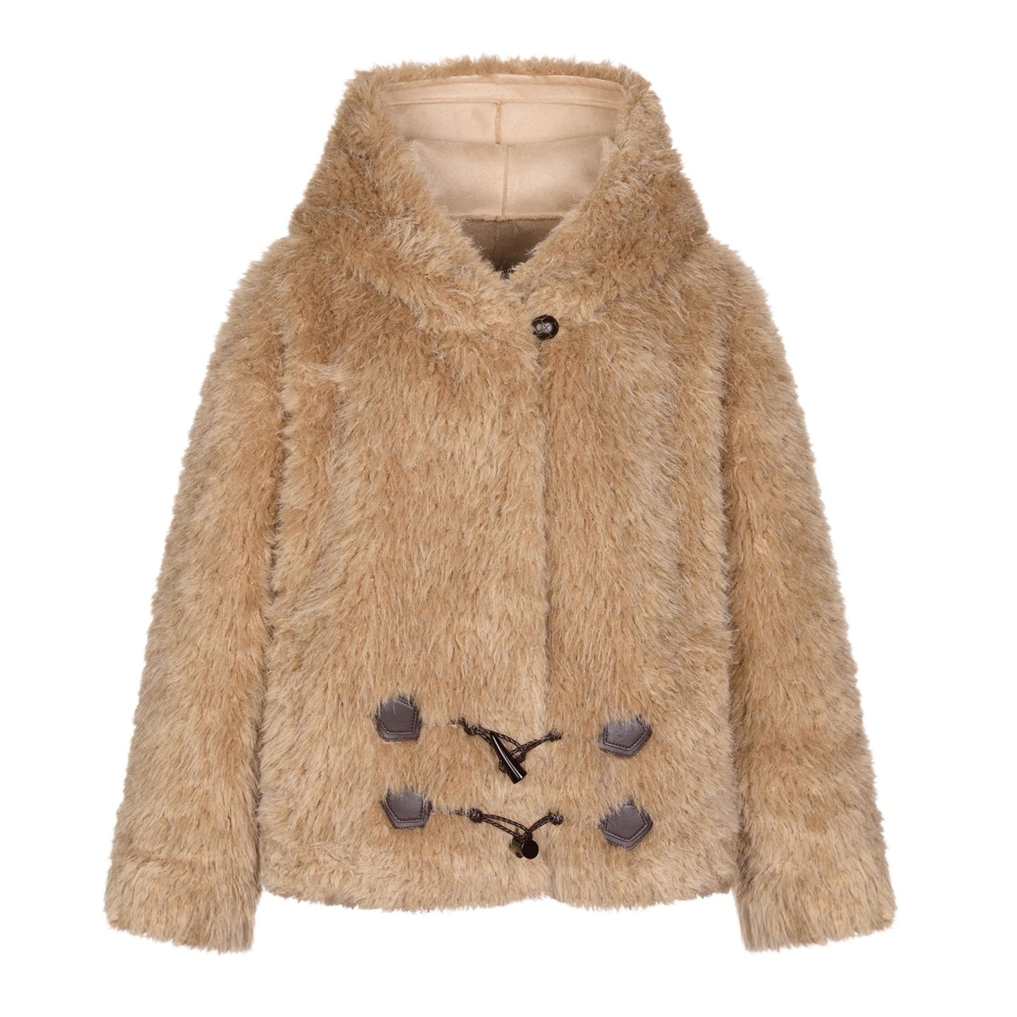 Winter Fluffy Lambswool Hooded Jacket