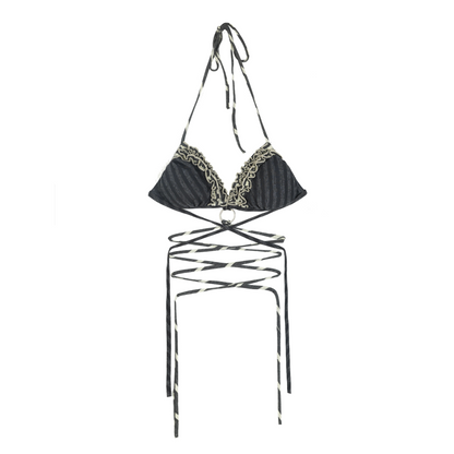 Wrinkled Ruffled Bikini