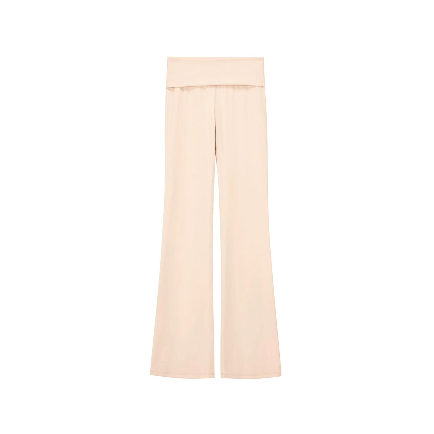 Pleated Tassel Halter Top and Flared Pants Set-Up