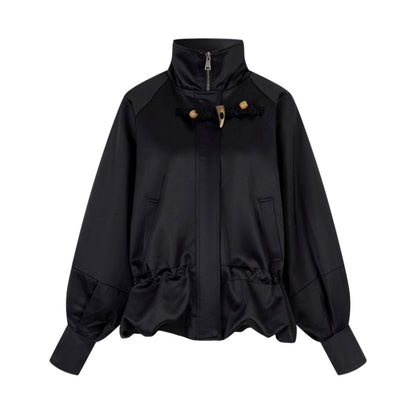 Genesis Woven Stand-Up Collar Trench Coat